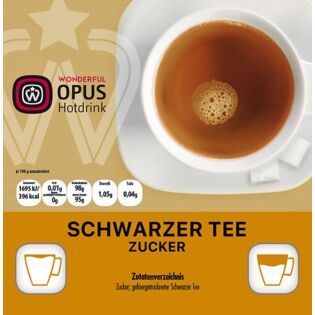 WO Schwarzer Tee mit Zucker 12x25 Becher