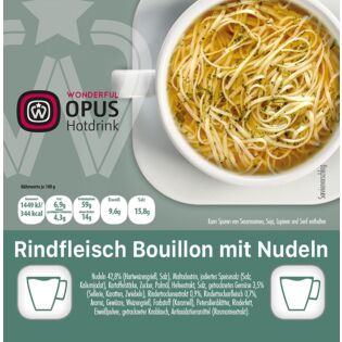 WO Rindfleisch Bouillon mit Nudeln 12x20 Becher