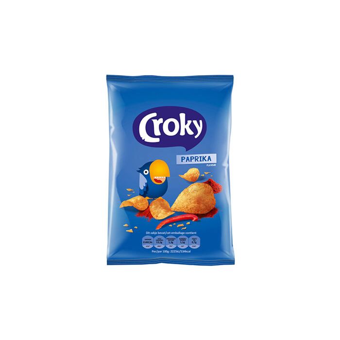 Croky Paprika Chips (Blau) 40g. 20St. Webshop-Aktion main product photo