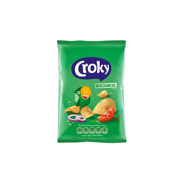 Croky Bolognese Chips (Grün) 40g. 20St. Webshop-Aktion main product photo
