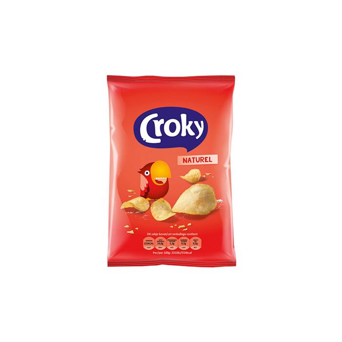 Croky Salz Chips (Rot) 40g. 20St. Webshop-Aktion main product photo