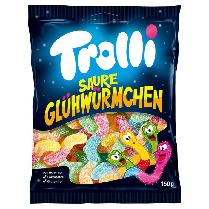 Trolli Glühwürmchen Sauer 150g. 24St. main product photo