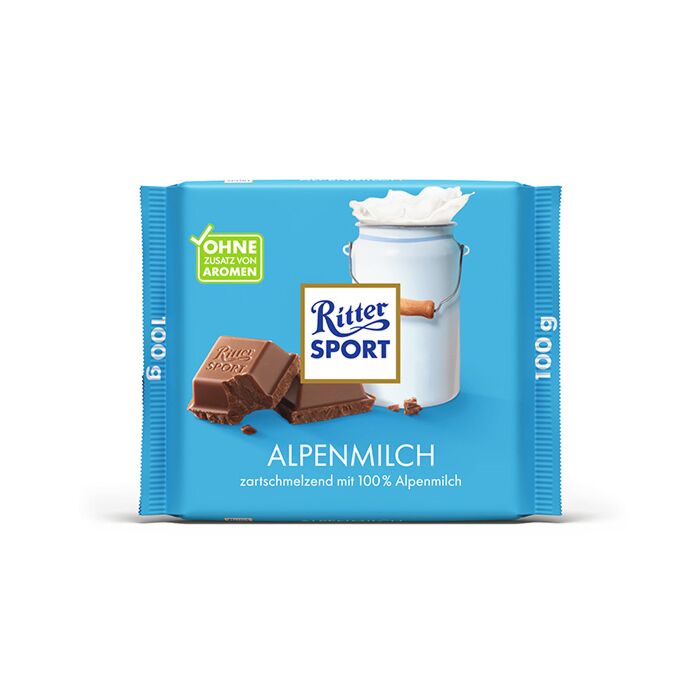 Rittersport Alpenmilch 100g. 12St. main product photo