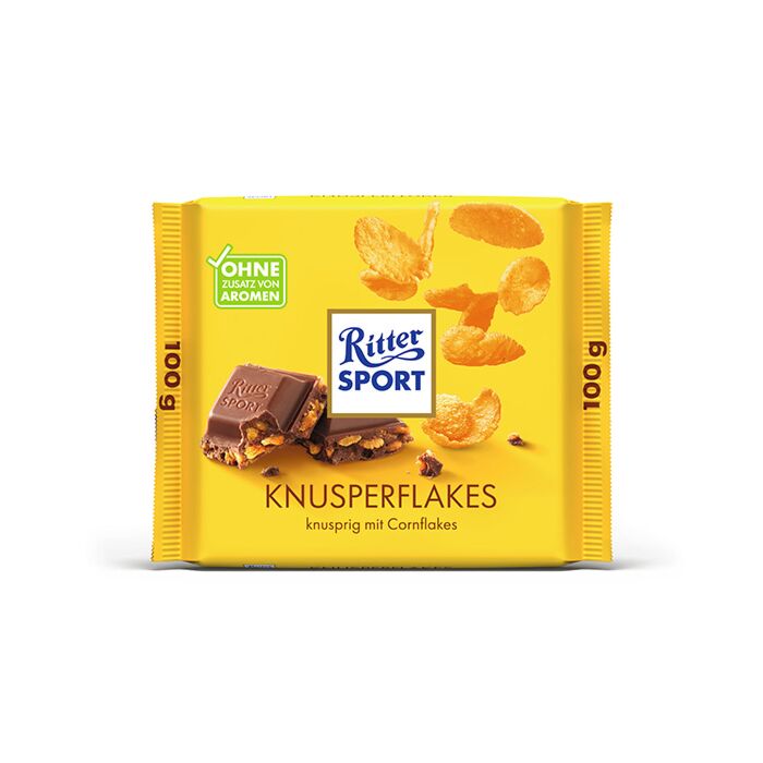 Rittersport Knusperflakes 100g. 10St. main product photo