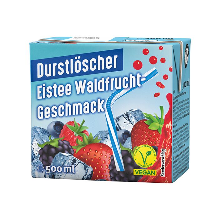 Durstlöscher Eistee-Waldfrucht Tetra 0,5L. 12St. Aktion main product photo