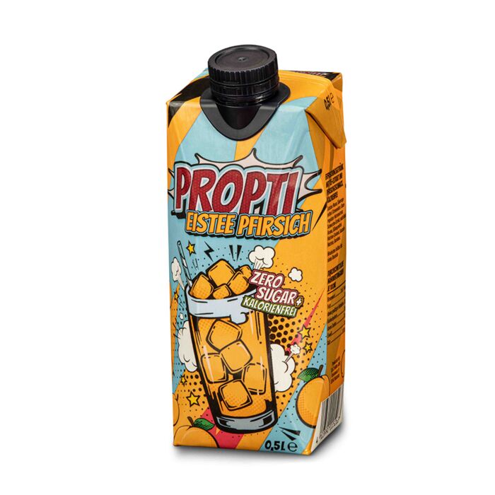 PROPTI Eistee Pfirsich 0,5L.12St.Tetra main product photo