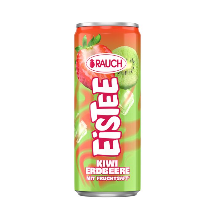 Rauch Eistee Erdbeer-Kiwi (DPG) Dose 0,33L. 12St. main product photo