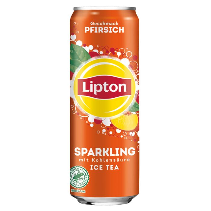 Lipton - Eistee Pfirsich Dose Sparkling 0,33L. 24St. DPG main product photo