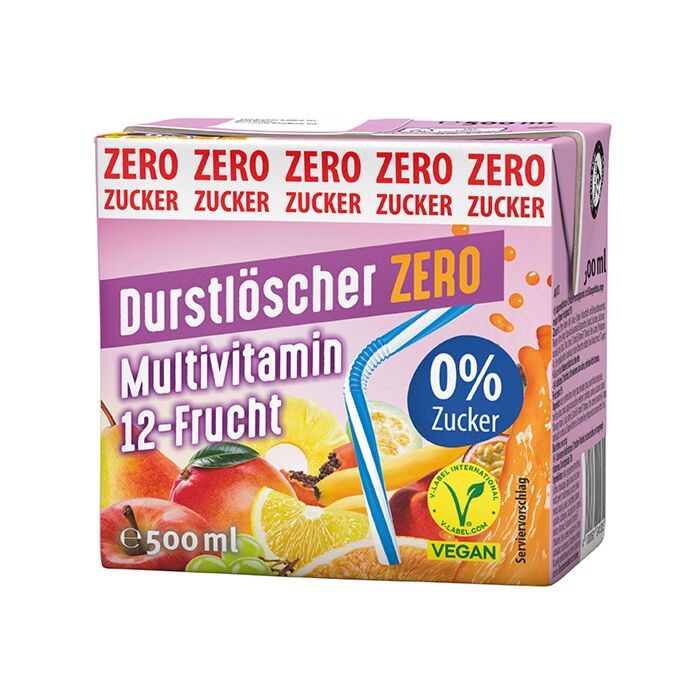 Durstlöscher Multi Zero Tetra 0,5L. 12St. Aktion main product photo