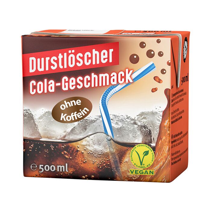 Durstlöscher Cola-Geschmack Tetra 0,5L. 12St. Aktion main product photo