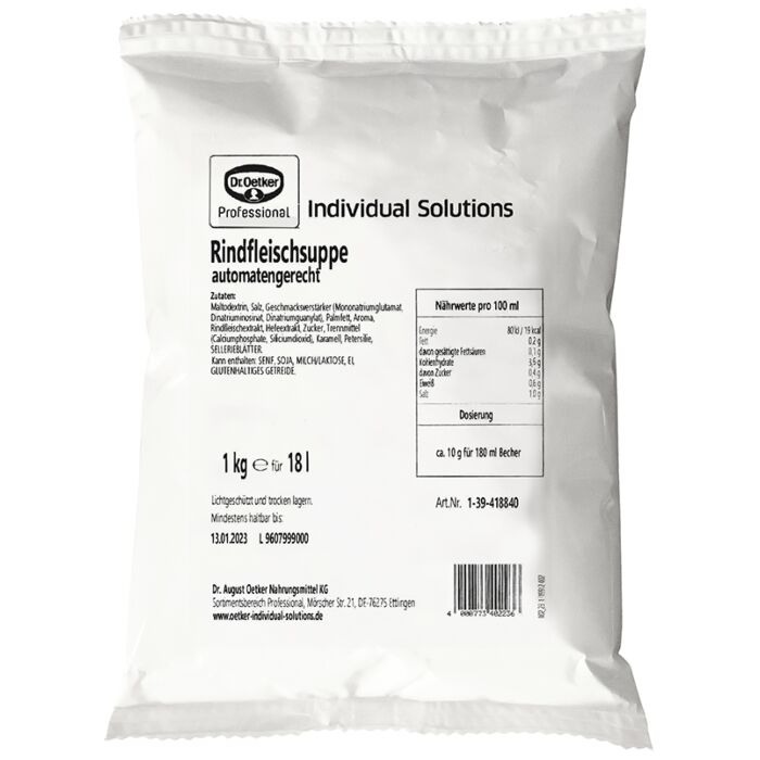 Dr.Oetker Feine Rindfleischsuppe 6x1kg. Webshop-Aktion main product photo