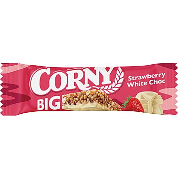 Corny Big Strawberry White Choc. 40g. 24St.