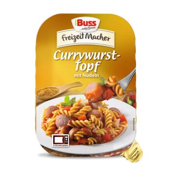 Buss Currywursttopf mit Nudeln 300g. 12St.