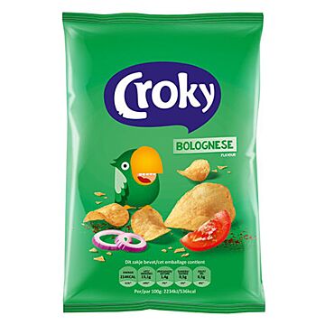 Croky Bolognese Chips (Grün) 40g. 20St. Webshop-Aktion