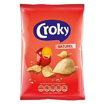 Croky Salz Chips (Rot) 40g. 20St. Webshop-Aktion