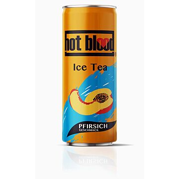 Hot Blood Eistee Pfirsich Dose 0,33L. 24St. DPG
