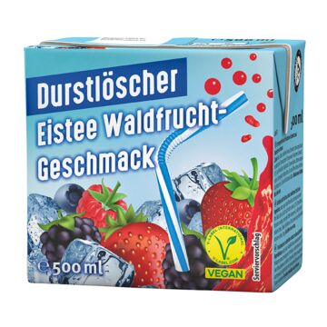 Durstlöscher Eistee-Waldfrucht Tetra 0,5L. 12St. Aktion