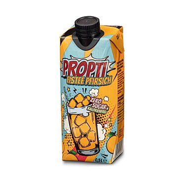 PROPTI Eistee Pfirsich 0,5L.12St.Tetra