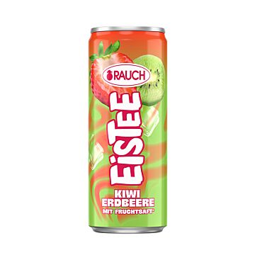 Rauch Eistee Erdbeer-Kiwi (DPG) Dose 0,33L. 12St.