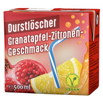 Durstlöscher Granatapfel-Zitr. Tetra 0,5L. 12St. Aktion