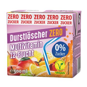 Durstlöscher Multi Zero Tetra 0,5L. 12St.