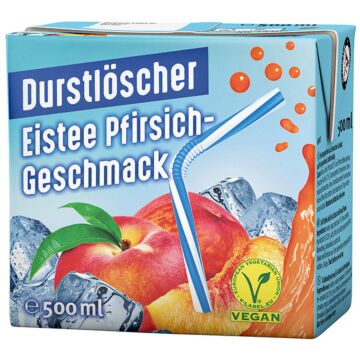 Durstlöscher Eistee-Pfirsich Tetra 0,5L. 12St. Aktion
