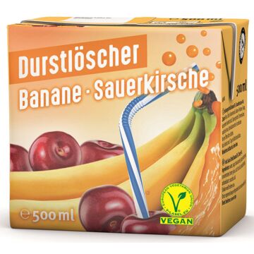 Durstlöscher Kirsch/ Banane Tetra 0,5L. 12St. Aktion