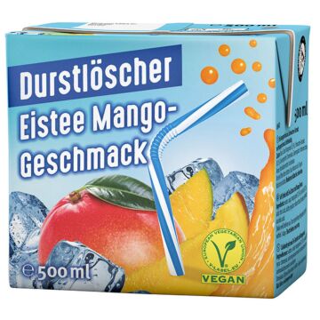 Durstlöscher Eistee-Mango Tetra 0,5L. 12St. Aktion