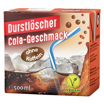 Durstlöscher Cola-Geschmack Tetra 0,5L. 12St. Aktion
