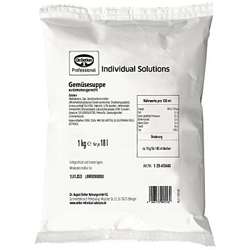 Dr.Oetker Feine Gemüsesuppe 6x1kg. Webshop-Aktion