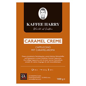 Kaffee Harry Caramel Creme Cappuccino 10x1kg.
