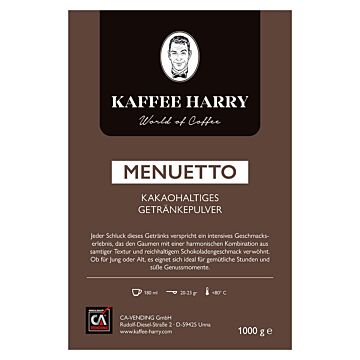Kaffee Harry Menuetto Choco 10x1kg.