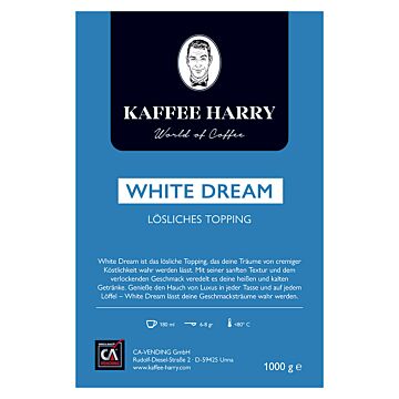 Kaffee Harry White Dream Topping 10x1kg.