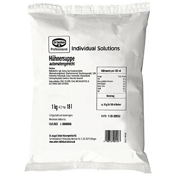 Dr.Oetker Hühnersuppe 6x1kg. Webshop-Aktion