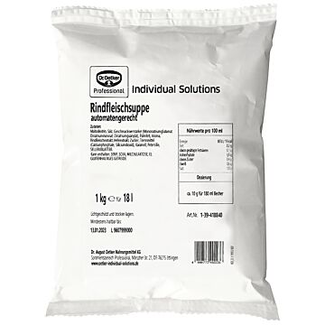 Dr.Oetker Feine Rindfleischsuppe 6x1kg. Webshop-Aktion