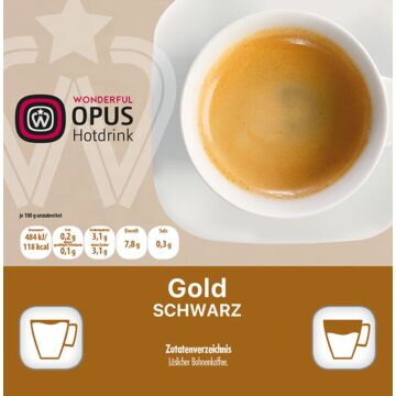 WO Gold Schwarz 12x25 Becher