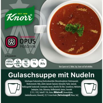 WO Knorr Gulaschsuppe mit Nudeln 12x20 Becher