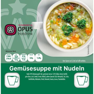 WO Gemüsesuppe mit Nudeln 12x20 Becher