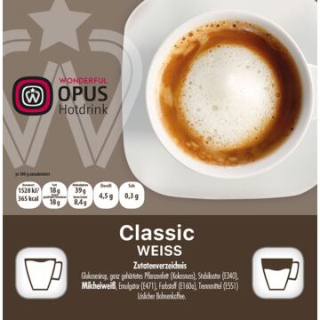 WO Classic Weiss 12x25 Becher